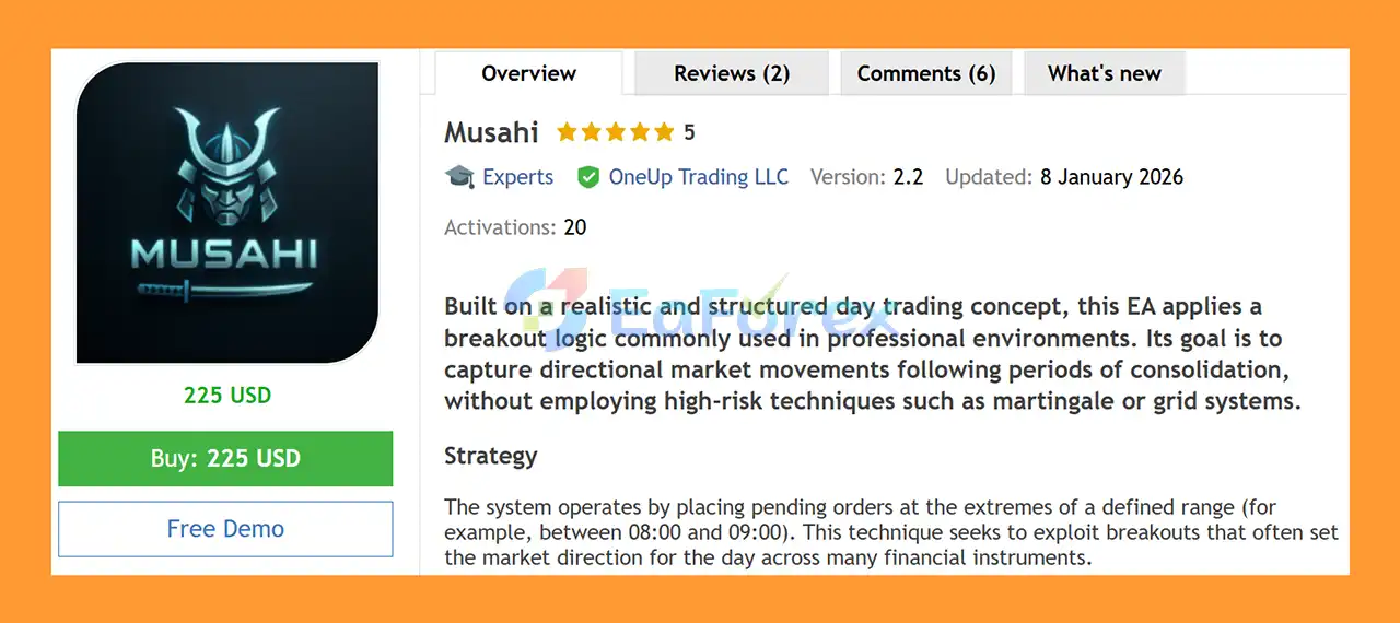 Musahi EA MT5 Overview