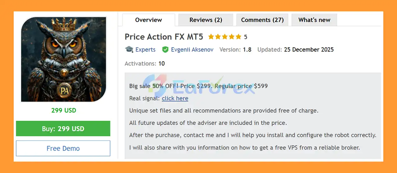 Price Action FX MT5 Overview