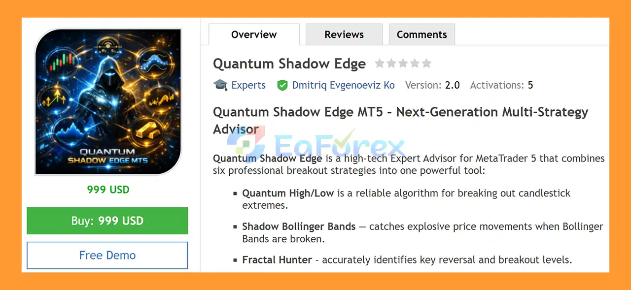 Quantum Shadow Edge EA MT5 Overview