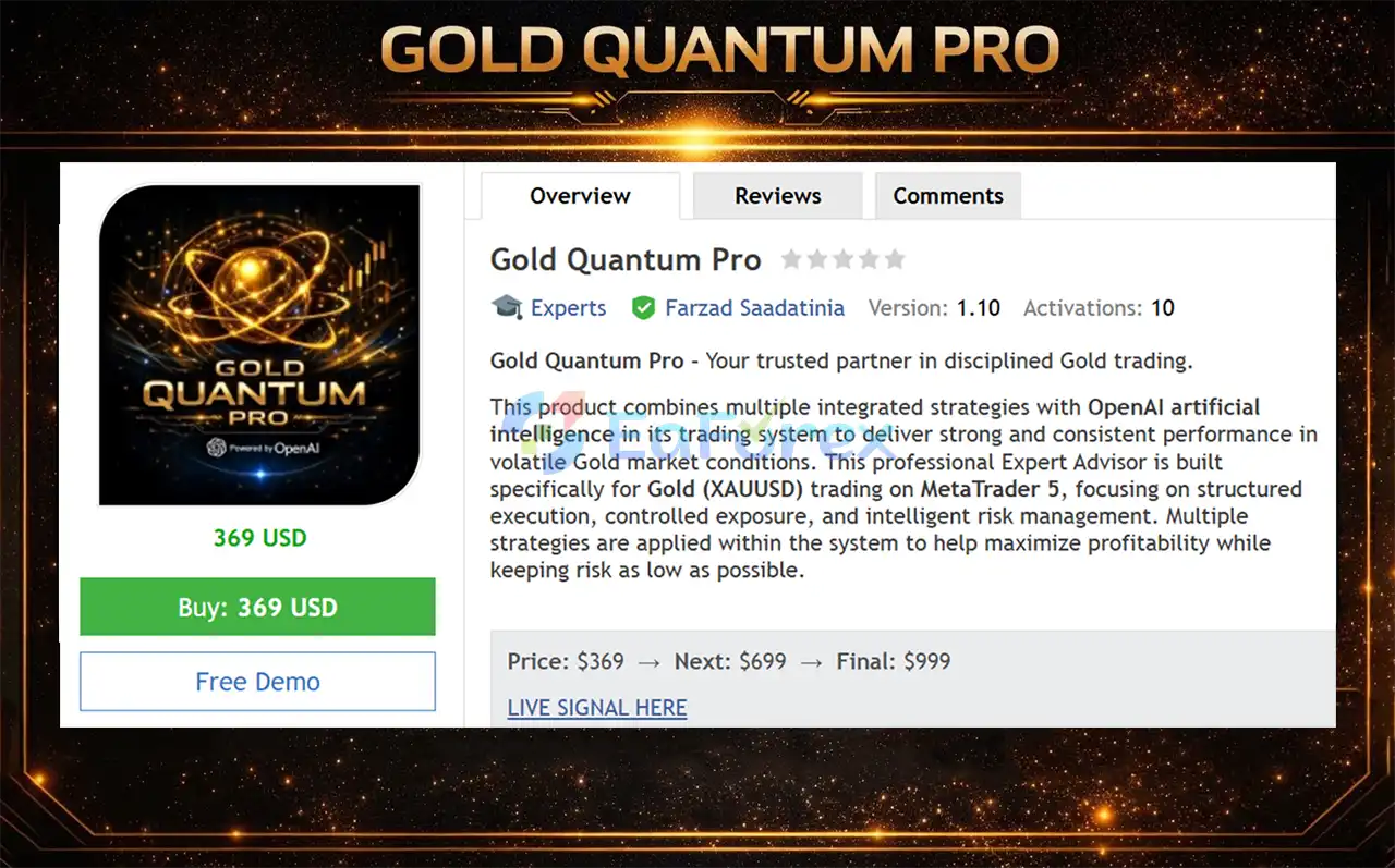 Gold Quantum Pro EA MT5 Overview