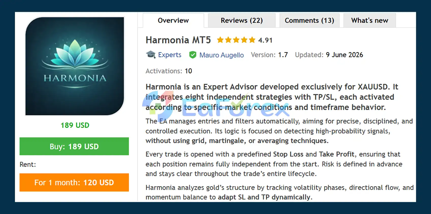 Harmonia MT5 Overview